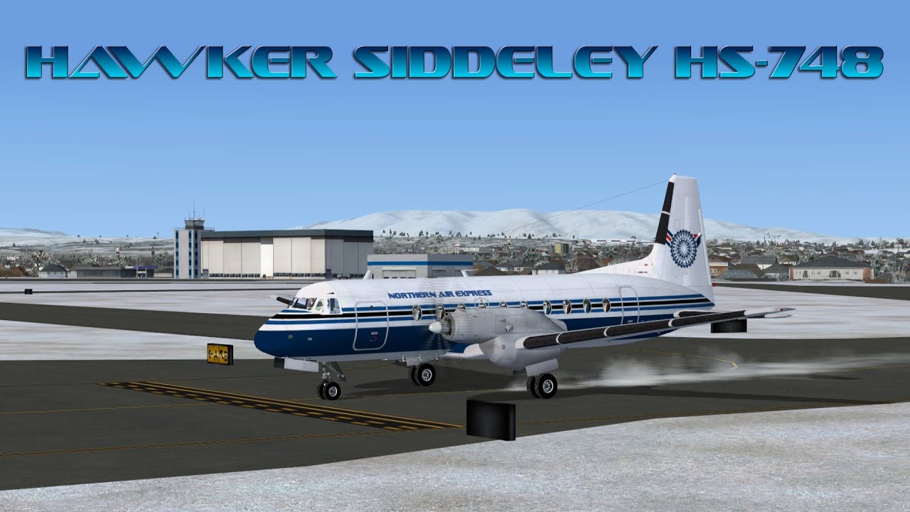 Landing the Hawker Siddeley HS 748 at Port Hardy Airport in FSX