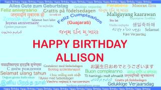 Allison   Languages Idiomas - Happy Birthday