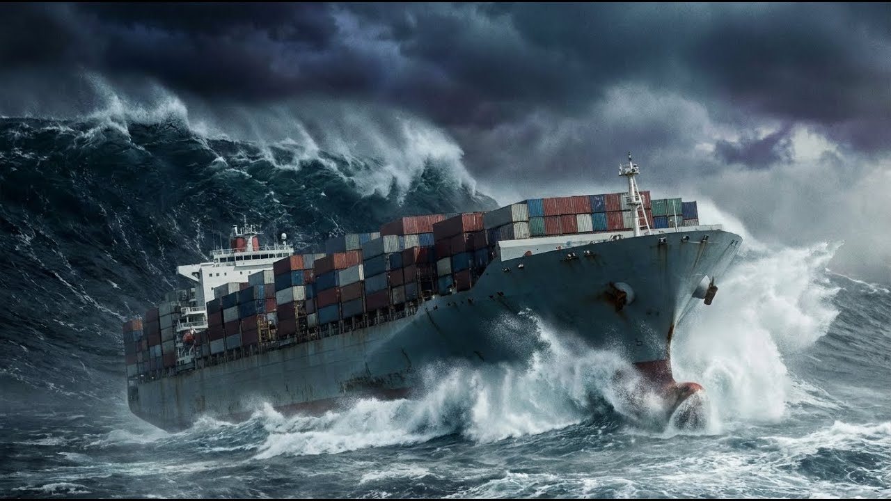 300 kmh Superstorm Winds Tear Across Open Ocean | Realistic Simulation (AI VFX)