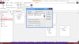 Microsoft Office Access Tutorial 2013 Relationships 5.2 Employee Group Training