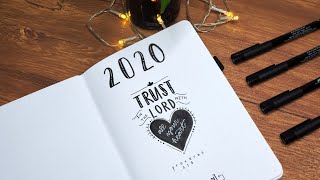 Simple 2020 Bullet Journal Setup | How to Create a Christian Bullet Journal