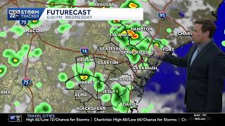 Afternoon storms with downpours for the Savannah area