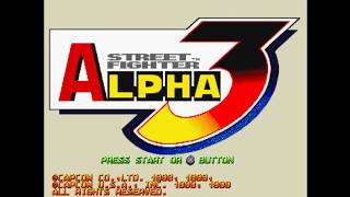 Street Fighter Alpha 3 - Sony PlayStation - Intro & Title Screen