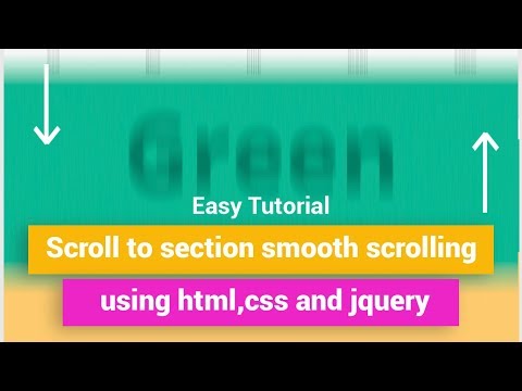 Scroll to section smooth scrolling like onepage website using HTML, CSS & jQuery Smooth Scroll