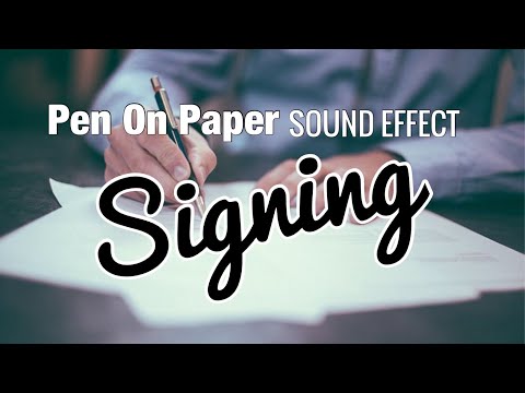 Pen On Paper Signing Sound Effect For Youtubers Royalty Free No Copyright
