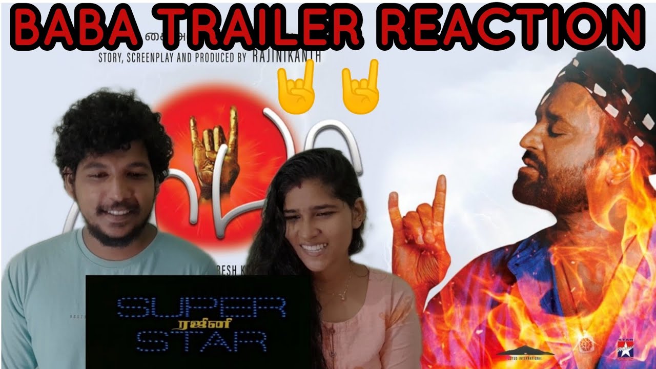 Baba Official Trailer  REACTION VIDEO 🔥| Rajinikanth | Manisha Koirala | Suresh Krissna | AR Rahman