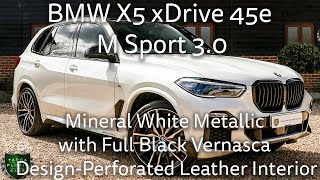 BMW X5 xDrive 45e M Sport 3.0 5dr Automatic Finished in Mineral White Metallic