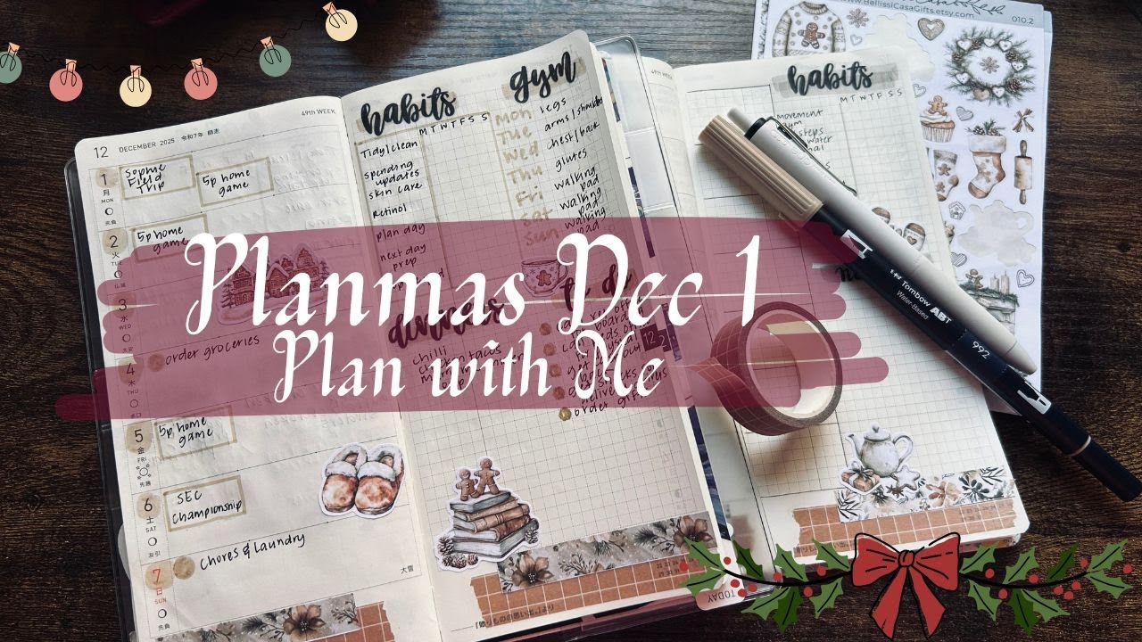 PLANMAS, ДЕНЬ 1 | Планируйте вместе со мной | Неделя с 1 по 7 декабря 2025 г. | Недели Хобоничи