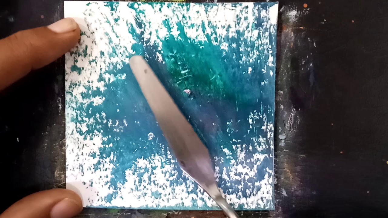 Green abstract color composition for beginners /Tahirz Abstract Art