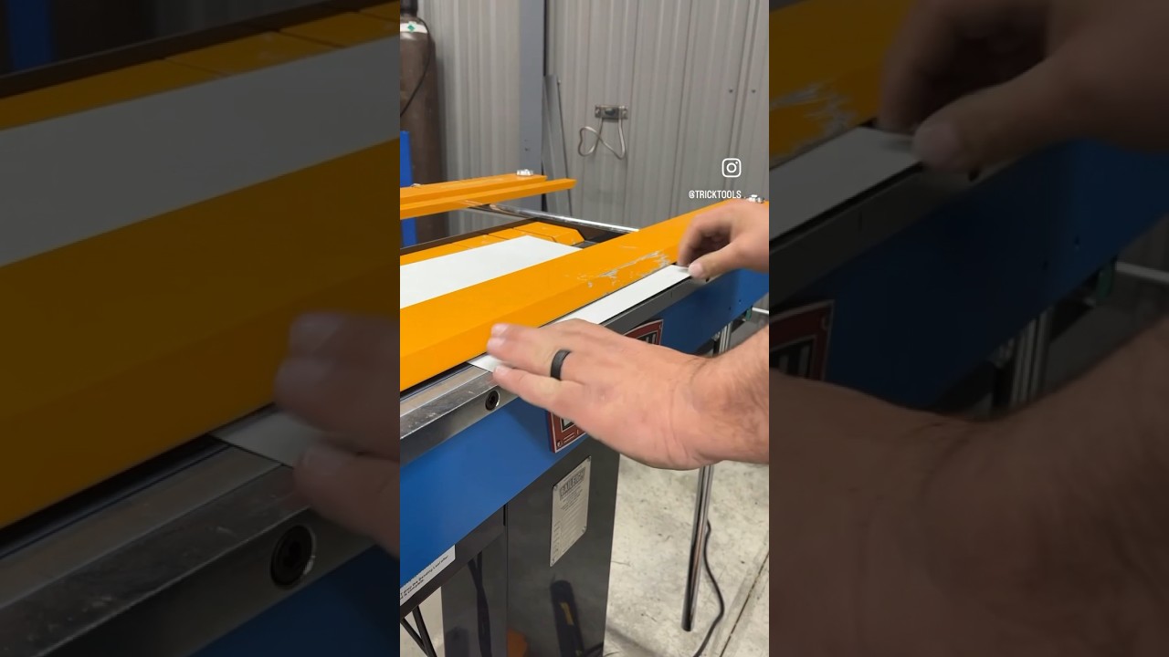 Hemming thin gauge mild steel with the Baileigh Industrial Magnetic Brake at Trick-Tools.com