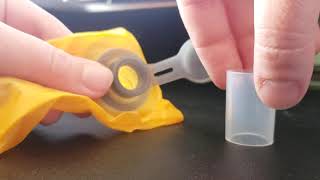 How to attach an EXPED Universal Valve Adapter to a Schnozzel Pumpbag flat valve connector