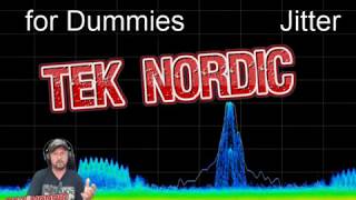 Jitter and TIE.  Demo of the effect of wrong Clock recovery. Tektronix