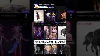 Blender Tips 39: Asset Libraries #shorts #howto #blender #blenderkit #polyhaven #superhive #gumroad