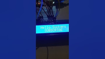 having fun with LCD