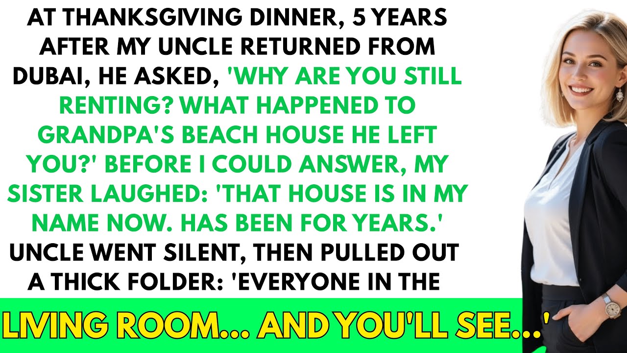 At Thanksgiving dinner, 5 years after my uncle returned from Dubai, he exposed the shocking truth…