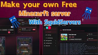 Make Your Own Free Minecraft Server With Using Squidservers 247 Free Hosting Full Tutorial