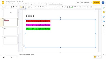 How To Highlight Text In Google Slides