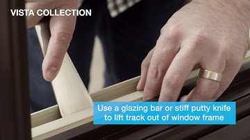 How to remove sash and track from sliding window