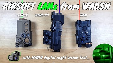 RAID-X Vs MAWL-C1+ VS NGAL ☄️ AIRSOFT LAMs from WADSN