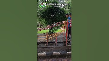 Straight Path Takes longer time in any aspect 😂. Brachistochrone curve At regional Science Museum