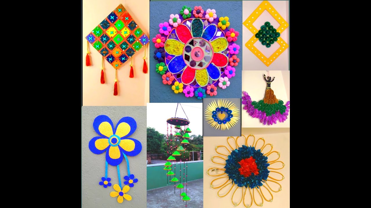 Different Types Of Wall Decor Ideas /Easy Home Decoration ideas/Craft ideas