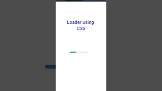 Loading Animation using HTML CSS | CSS tutorial for beginners #webdevelopment #shorts #youtubeshorts