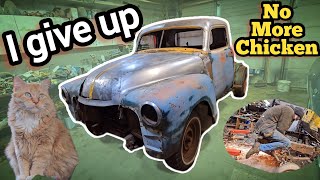 Scrapping The 1953 Chevy Kustom. Sad Ending For The Chicken Truck. What Went Wrong?