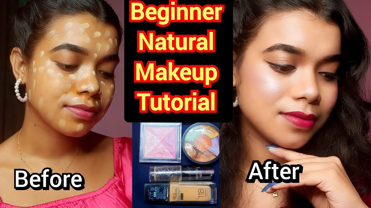 A simple makeup look with just five products for beginner 👰‍♀️ #makeup ...