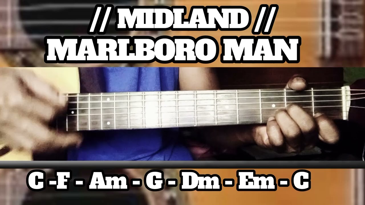 MARLBORO MAN // MIDLAND // SIMPLE EASY INTRO TUTORIAL GUITAR CHORDS