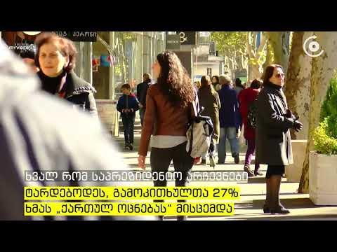 IRI   მომდევნო კვირას რომ საპარლამენტო არჩევნები იყოს, გამოკითხულთა 27% 'ქართულ ოცნებას“ მისცემდა ხმ