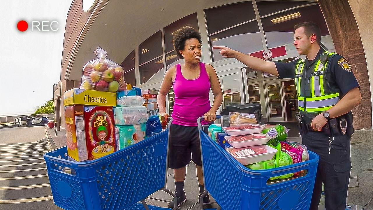Woman Got a Huge Surprise From Cops After Stealing An ENTIRE CART Full ...