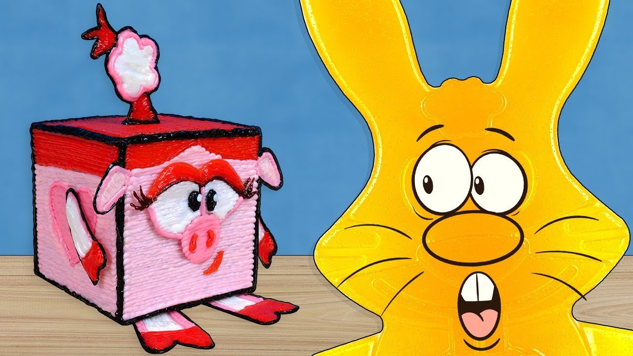 НЮША  3Д РУЧКОЙ ДЛЯ ЖЕЛЕЙНОГО ЗАЙЦА ХАРИТОНА СМЕШАРИКИ