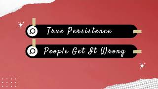 What True Persistence Actually Means And Why Most People Get It Wrong |  Isn’t Effort… It’s Identity What Persistence Means In Manifesting And Where So Many Go Wrong
