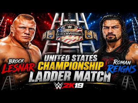 BROCK LESNAR vs ROMAN REIGNS - U.S. Championship Ladder Match