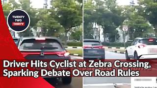 Driver Hits Cyclist at Punggol Zebra Crossing, Sparking Debate Over Road Rules