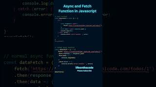 Async and Fetch function in javascript || which should be use Async or Fetch #coding #javascriptdev