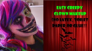 Easy Scary/Creepy Clown Makeup Tutorial
