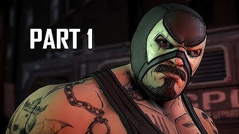 TELLTALE BATMAN Walkthrough Part 1 - BANE Episode 2 The Pact (The Enemy Within Season 2)