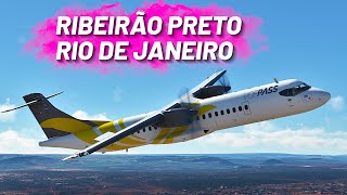 FLIGHT SIMULATOR 2020 | RIBEIRÃO PRETO a RIO DE JANEIRO de ATR 72-600 da VOEPASS ️