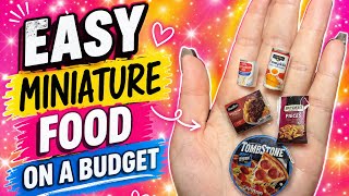 DIY Mini Food | DIY Miniature Food | DIY Dollhouse Food