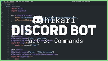 Making a Discord Bot in Python (Part 3: Commands)
