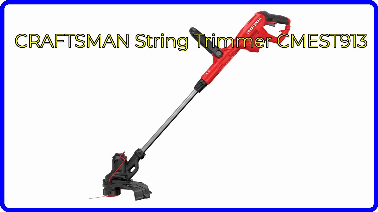 REVIEW (2026): CRAFTSMAN String Trimmer CMEST913. First Look. - YouTube