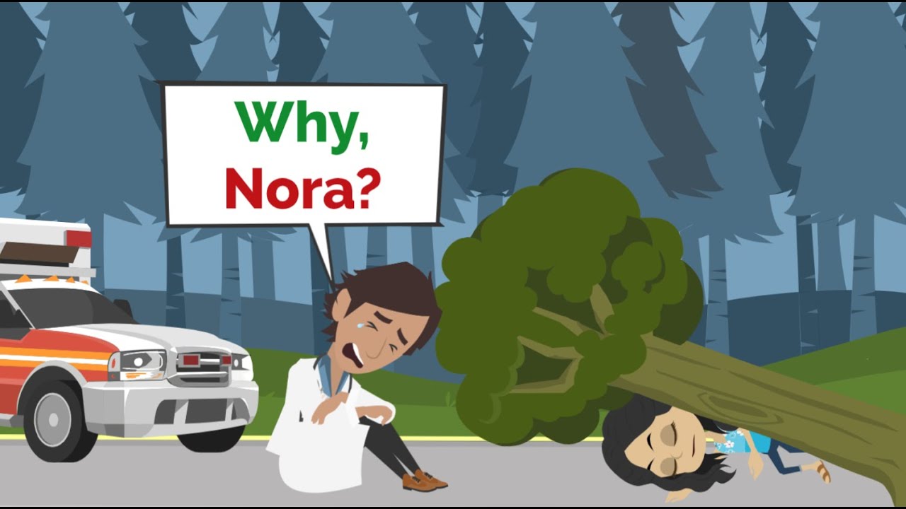 Nora CRASHED | Easy English story | English conversation practice | No Aliens
