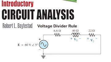 Voltage Divider Rule in Series AC Circuits || Solution of Problem 15b, Introductory Circuit Analysis