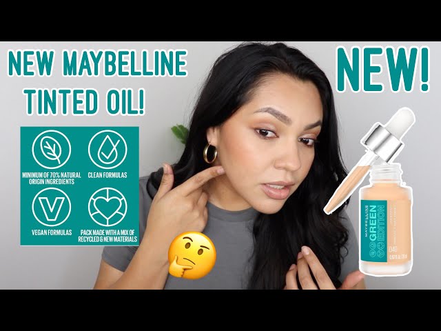 NEW MAYBELLINE GREEN EDITION TINTED OIL! First impression - YouTube