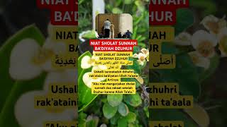 Niat Sholat Sunnah Ba'diyah Dzuhur #shorts #shortvideo #ngajionline #santri