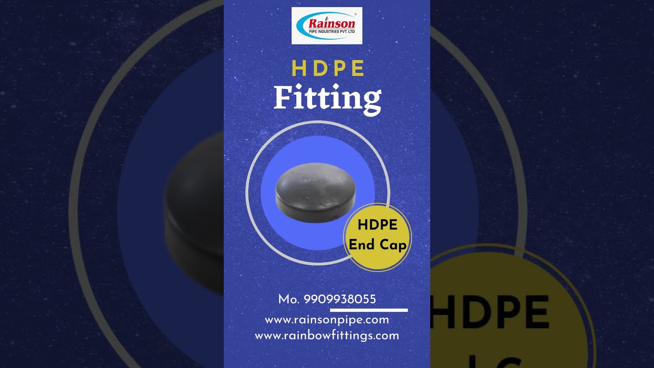 HDPE End Cap manufactured by Rainson Pipe Industries Pvt. Ltd. 
