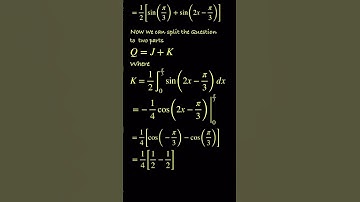 ∫sin(x)cos(π/3 - x) dx [0, π/3] = ?  MIT Integration Bee 2025, Qualifying Exam, Question 18.
