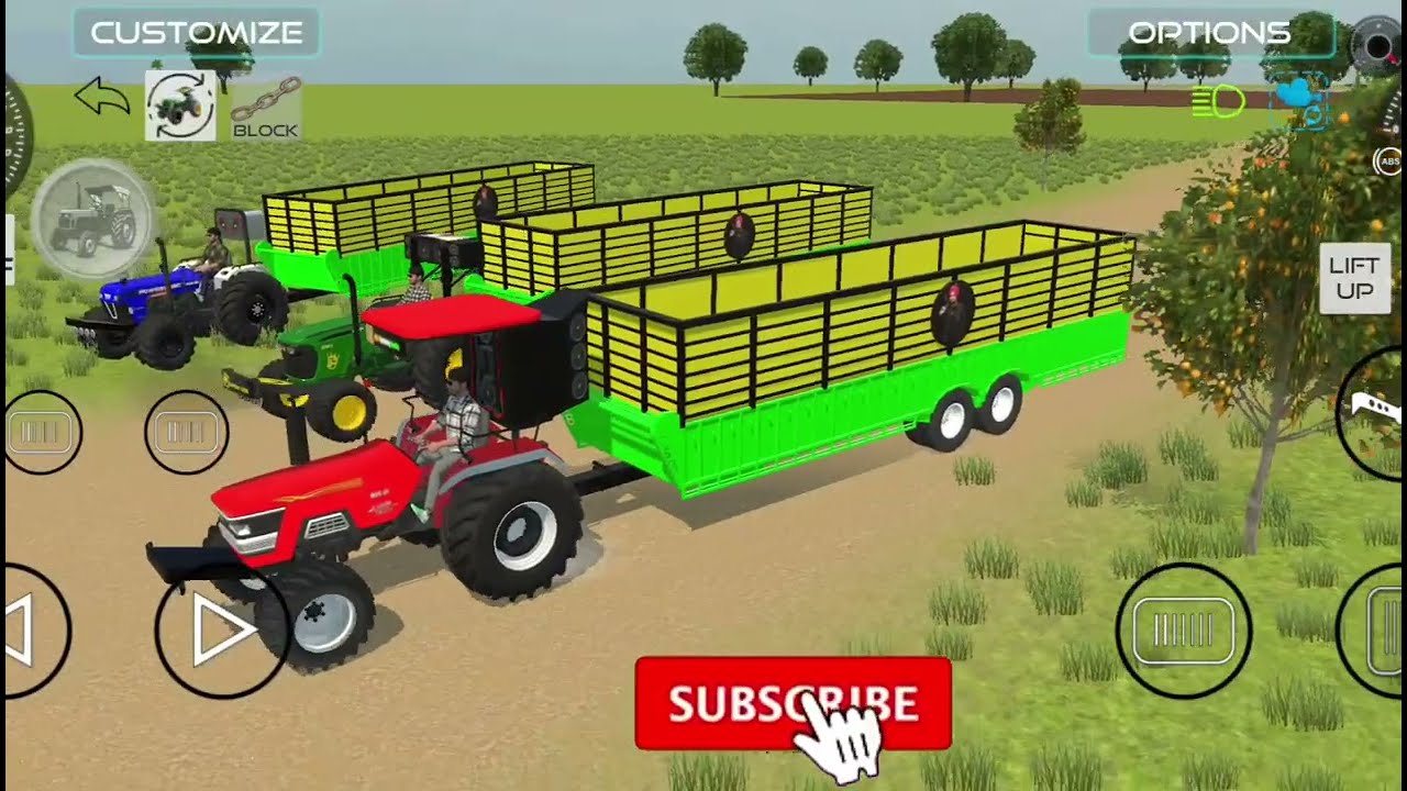 Mahindra Arjun 555 di Swaraj 125 John deere Tractor double Trolley Loading Bori | farming video 