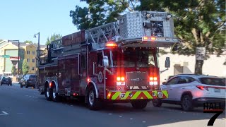 Renton Regional Fire Authority - Engine 311, Ladder 311, & Medic 5 Responding